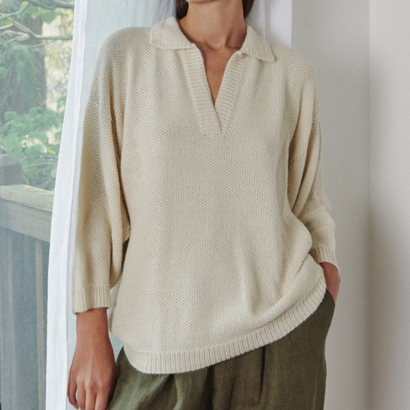 First Rite Dolman Henley Bone M - Picture 6 of 7